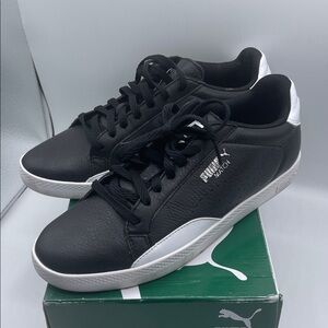 Puma Men's Black and White Sneakers